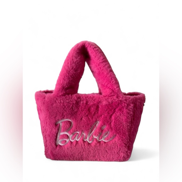 Barbie Handbags - Barbie x Skinnydip Limited Edition Rare Pink Fluff Tote Bag